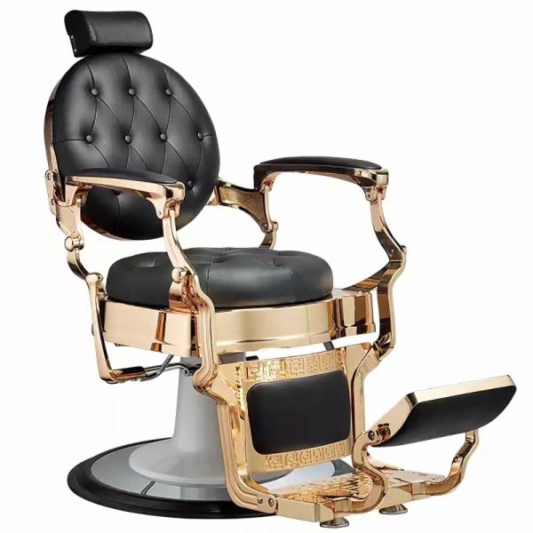 Großhandel B2B Vintage Friseursalon Barber Shop Friseurstuhl schwenkbar Frisierstuhl golden